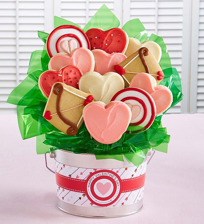 Happy Valentine’s Day Cookie Flower Pot